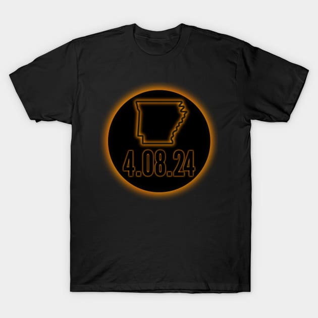 Arkansas solar eclipse 2024 T-Shirt by Fun Planet